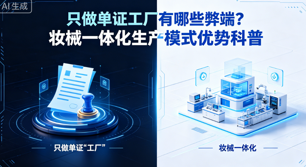 只做单证工厂有哪些弊端？妆械一体化生产模式优势科普