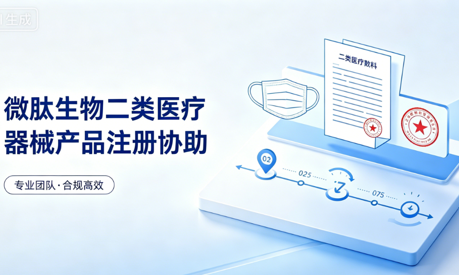 微肽生物可以协助客户完成二类医疗器械产品注册吗？
