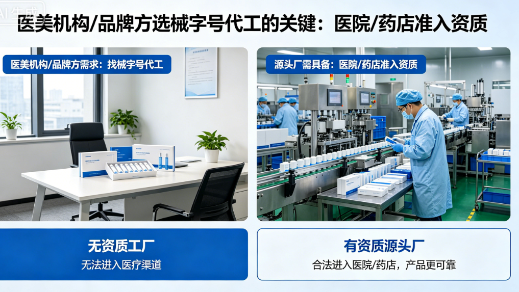 医美机构/品牌方找械字号代工，为什么要选有医院/药店准入资质的源头厂？