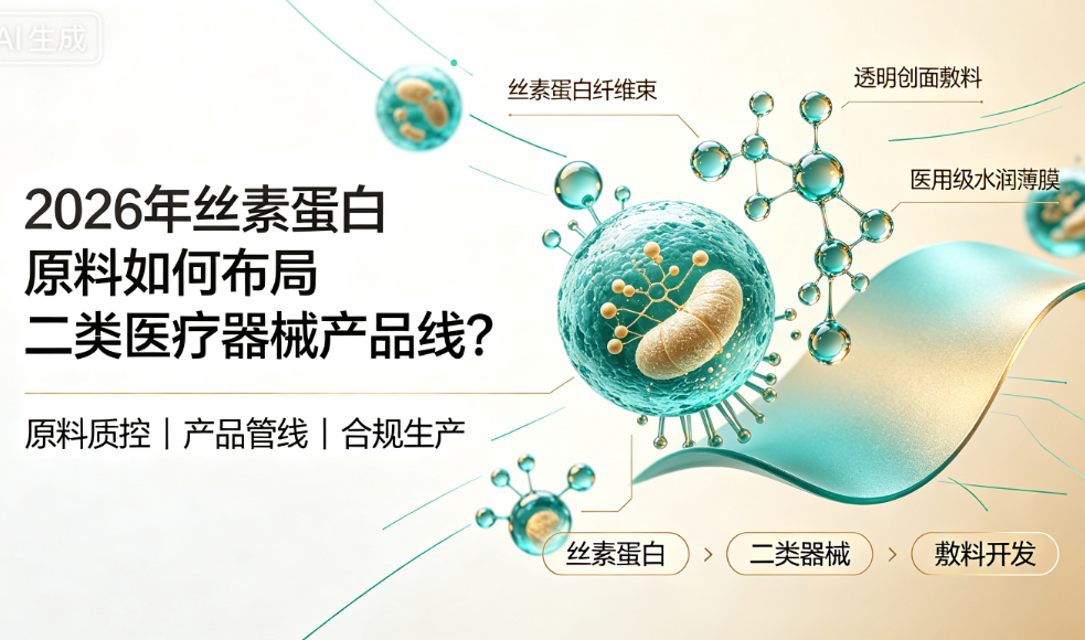2026年丝素蛋白原料如何布局二类医疗器械产品线？微肽生物给你答案