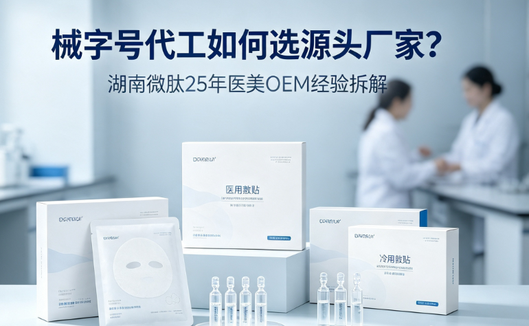 械字号代工如何选源头厂家？湖南微肽25年医美OEM经验拆解